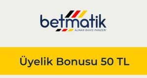 Betmatik Üyelik Bonusu 50 TL